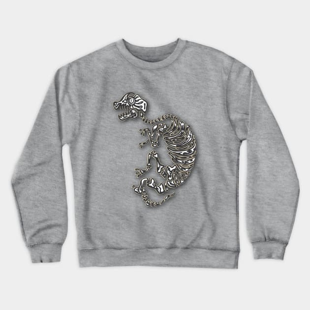 Long Sleep Dino #2 (Shadow) Crewneck Sweatshirt by martinussumbaji